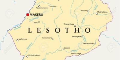 Карта на maseru Лесото