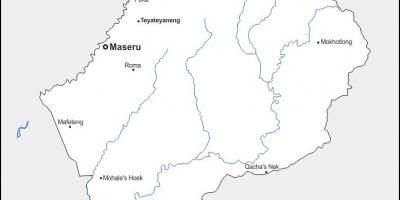 Карта на maputsoe Лесото