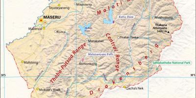 Лесото мапата слики